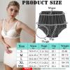 3 Pack Adult Plastic Pants Diaper Cover,Adult Diaper Covers,Noiseless Waterproof Reusable Incontinence Panties,Incontinence Protective Briefs Underwear(Gray+Purple+White,XX-Large) view 3