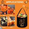 Bigfoot Let's Rock Cute Halloween Trick Or Treat Bags Candy Bucket Tote Gifts Bag with Handle for Party Favor Supplies view 3