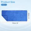HARFINGTON 4 Pack Microfiber Cleaning Cloth, 28" x 12" Multi-Functional Cleaning Towels Reusable Absorbent Rags for Car Wash Kitchen Household Window Clean, Sapphire Blue view 2