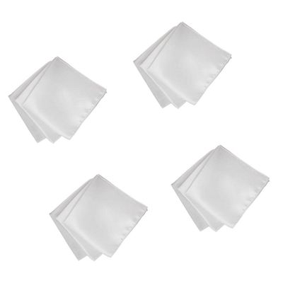 HKAUERB 40 Pieces Polyester Napkin Table Decoration Wedding Parties White