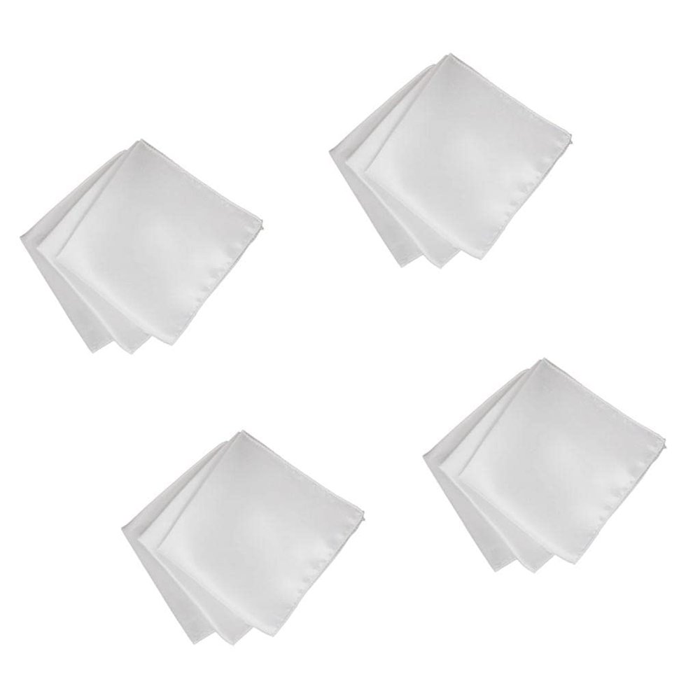 HKAUERB 40 Pieces Polyester Napkin Table Decoration Wedding Parties White