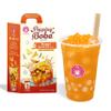Os Bubble Peach Green Tea DIY Boba Kit with 3 Peach Syrup Packs & 3 Mango Popping Boba Make Fruity Bubble Tea at Home 3 Servings Included (Mango Green Tea)