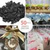 100pcs Black Gift Wrap Bows - 3.3 Inch Elegant Bows for Gift Wrapping, Party Decorations, Wedding Decor, Birthday Presents, Holiday Gifts, DIY Crafts, Baby Shower, Anniversary, Christmas, Gift Bags view 4