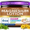 Venture Pal Magnesium Lotion with Arnica, MSM & Boswellia Cooling Magnesium Cream Lightweight Moisturizing Lotion for Legs & Feet Safe for Kids 6 fl oz view 1