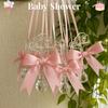 100pcs Pink Gift Wrap Bows - 3.3 Inch Elegant Bows for Gift Wrapping, Party Decorations, Wedding Decor, Birthday Presents, Holiday Gifts, DIY Crafts, Baby Shower, Anniversary, Christmas, Gift Bags view 4