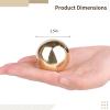 1.5 Inch Brass Solid Balls for Stress Relief & Hand Strength - Copper Therapy Tools for Fingers and Grip view 3