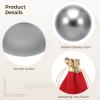 2 Piece Stainless Steel Hand Fitness Balls, 1.4 in Baoding Balls with Drawstring Pouch, Metal Massage Handballs for Strengthening Grip view 2