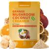 Mushroom Coffee Creamer, Orange Flavored, Probiotics, MCT Powder and 6 Mushrooms | Lion's Mane, Turkey Tail, Reishi, Maitake, Chaga, Cordyceps | Boosts Energy, Focus, Supports Immunity | Gluten-Free, Vegan, 6.35 Oz view 1