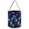 Glowing Up Jelly Fish Cute Halloween Trick Or Treat Bags Candy Bucket Tote Gifts Bag with Handle for Party Favor Supplies view 1