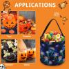 Glowing Up Jelly Fish Cute Halloween Trick Or Treat Bags Candy Bucket Tote Gifts Bag with Handle for Party Favor Supplies view 3
