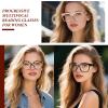 OPTOFENDY Progressive Multifocus Reading Glasses for Women Oversized Blue Light Blocking Oprah Style Computer Readers TLBrown 2.0x view 2