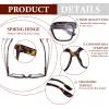 OPTOFENDY Progressive Multifocus Reading Glasses for Women Oversized Blue Light Blocking Oprah Style Computer Readers TLBrown 2.0x view 3