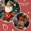 phiorine Christmas Gift Bags Zipper Design, Christmas Gift Doll Bags, Adorable Fabric Storage Bags, Reusable christmas Bags for Presents Candy Fruit and Festival (3PCS-Santa Claus) view 4