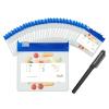 18 Packs Color Pill Pouch Bags 12mil 3 x 2.75 Inch bpa-Free, Frosted Clear EVA Materials, Heavy-Duty Thick Plastic Bags, Seal Zipper for Travel Medicine Organizer, Jewelry, Small Craft Pieces-Blue view 1