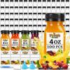 100PCS 4OZ Plastic Juice Bottles with Caps, Clear Shot Bottles Reusable Containers with Labels, Funnel and BrushSuitable for Juice Milk, Tea, Drinking, Smoothie, and Other Beverages view 1