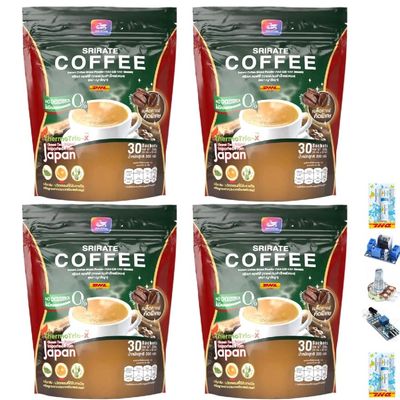 Arabica Intense Good Shape 30 Sachets/Box SRIRATE Coffee Instant Mix Powder Snack 20in1 Much Mellow Delicious (of 4) By Thaigiftshop [Get Free Tomato Facial Mask]