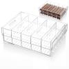 12.5 x 8.5 x 4 Inch Large Acrylic Cigar Humidor, Clear Desktop Acrylic Humidor Box with Dividers, Holds 50-70 Cigars, Display Storage Case for Home Office, Gift for Men and Father view 1