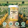 9-in-1 Probiotic Prebiotic Fiber Gummies for Adults & Teens, Fiber Supplement Pro with 5 Billion CFU Bacillus Coagulans, Psyllium Husk, FOS, Inulin, ACV for Digestion & Gut, 60 Vegan Pineapple Gummies view 4