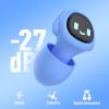 2 Pairs Kids Ear Plugs for 5-12 Yr, 27 dB Noise Reduction Extra Small Earplugs, Ear Plugs for Kids for Noise Sensitivity, Socializing, Sleep, Focus, 4 Sizes Ear Tips in XS-L (2X Purple) view 2