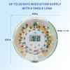 28-Day Automatic Pill Dispenser for Elderly - Medication Reminder with Loud Alarm & Flashing Light, Key Lock, Up to 6 Alart/Day, Timed Pill Dispenser Machine for Vitamins/Prescriptions/More view 2