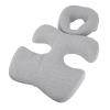 Memory Foam Face Down Pillow with Chest Support, Designed for Prone Position, Massage Pillow Removable Washable Cover, Ideal for Home Use (Light Gray) view 2