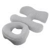 Memory Foam Face Down Pillow with Chest Support, Designed for Prone Position, Massage Pillow Removable Washable Cover, Ideal for Home Use (Light Gray) view 3