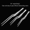 1 Piece Silver Professional Design Stainless Steel Ear Tweezers Clip Dug Earwax Tools, Care Stainless Steel Precise Medical For Gentle And Precise view 3