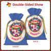 YKJJFVZ Minnesota State Flag Print Medium Size Drawstring Gift Bags Jewelry Pouches For Candy Wedding Favors Christmas view 3
