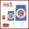 YKJJFVZ Minnesota State Flag Print Medium Size Drawstring Gift Bags Jewelry Pouches For Candy Wedding Favors Christmas view 4