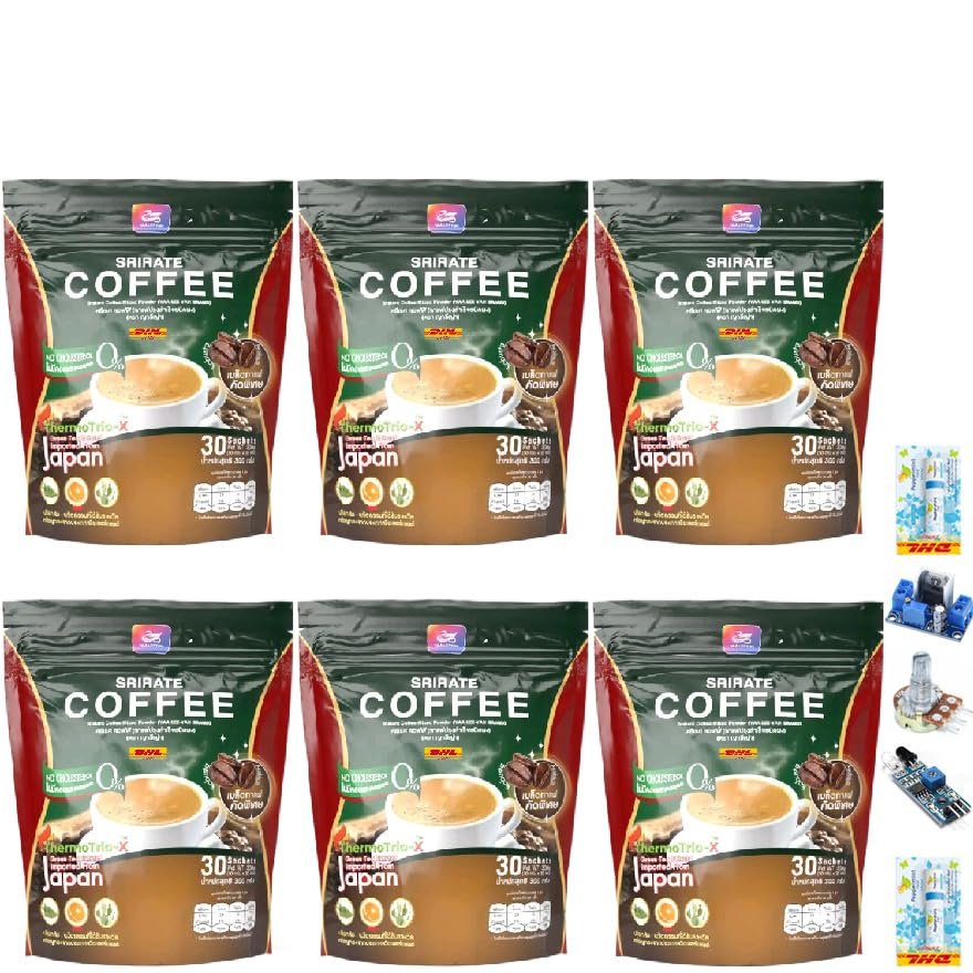 Arabica Intense Good Shape SRIRATE Coffee Instant Mix Powder Snack 20in1 Much Mellow Delicious 30 Sachets/Box Set 6 A228 By Thaigiftshop [Get Free Tomato Facial Mask]