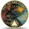 1 Year Out of the Flames Sobriety Coin Journey into Serenity NA Medallion Spiritual Token for Recovery & Clean Time Empowering NA AA Chips Gift for Men & Women view 1