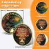 1 Year Out of the Flames Sobriety Coin Journey into Serenity NA Medallion Spiritual Token for Recovery & Clean Time Empowering NA AA Chips Gift for Men & Women view 3