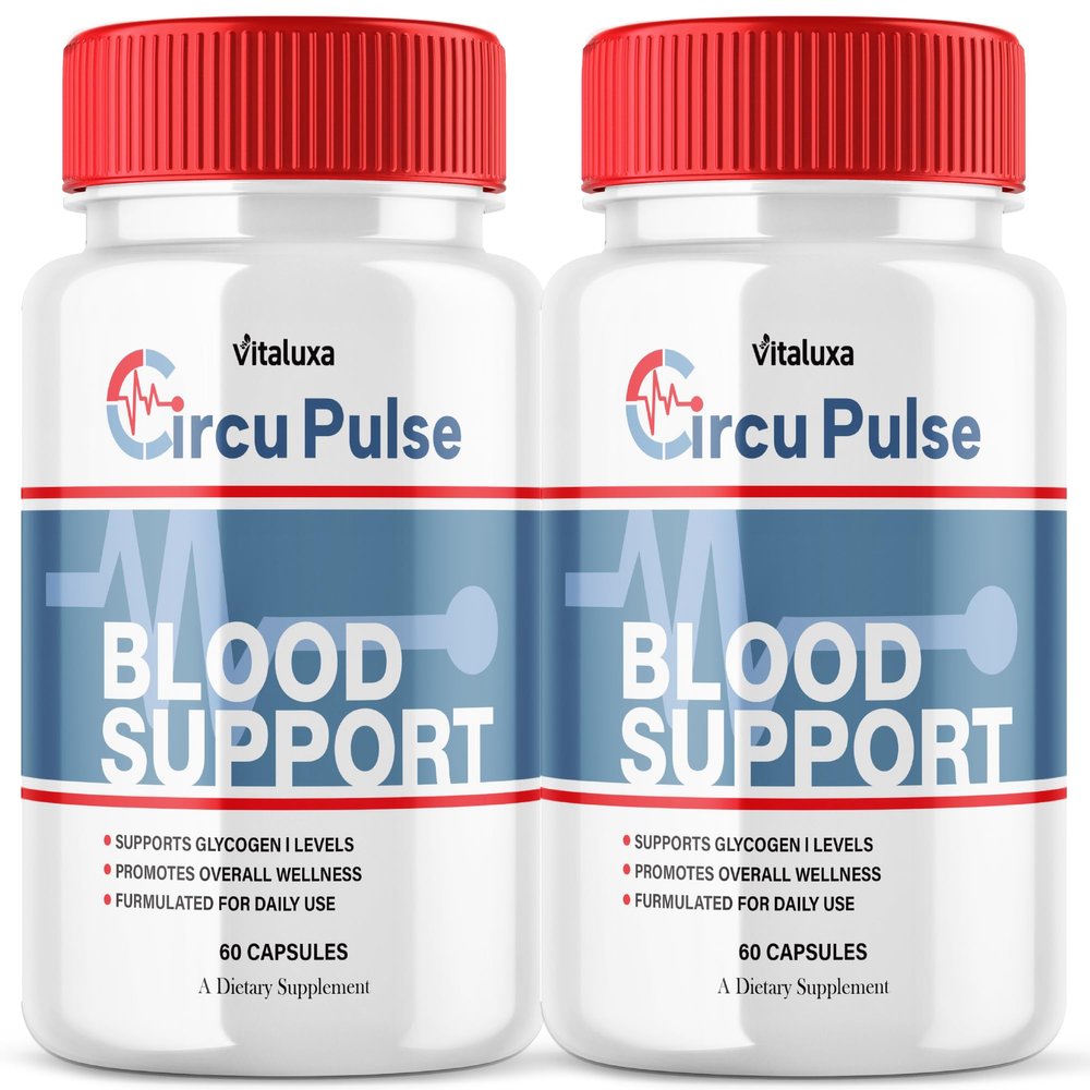(2 Pack) CircuPulse Blood Support, Circu Pulse Blood Glycogen Supplement Capsules Advanced Balance Formula Maximum Strength, Ciruculation Flow Pills Health Wellness Natural Pressure Blend (120 Ct)