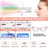 K.LAVER Photochromic Computer Blue Light Blocking Glasses For Woman, Reading Eyeglasses-Fashion TR90 Rectangle Frame,Sunglasses Anti Eyestrain & UV view 3