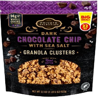 Dark Chocolate Chip Granola Clusters (1 Bag, 22 oz.)