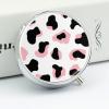 Round 3 Compartment Pill Box, Decorative Travel Pill Case, Moistureproof Daily Cute Pill Box Suitable for Women Men Cute Pink Cow Print view 4