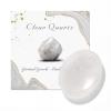 GolbalJew Clear Quartz Thumb Worry Stone for Anxiety Healing Crystals Sets, Hand Carved Crystals and Healing Stones, Meditation Crystal Reiki Natural Relax Palm Stone for Anxiety Therapy Relief view 1