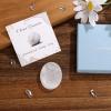 GolbalJew Clear Quartz Thumb Worry Stone for Anxiety Healing Crystals Sets, Hand Carved Crystals and Healing Stones, Meditation Crystal Reiki Natural Relax Palm Stone for Anxiety Therapy Relief view 3