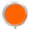 Round 3 Compartment Pill Box, Decorative Travel Pill Case, Moistureproof Daily Cute Pill Box Suitable for Women Men Orange view 1