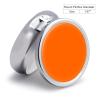 Round 3 Compartment Pill Box, Decorative Travel Pill Case, Moistureproof Daily Cute Pill Box Suitable for Women Men Orange view 2