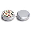 3 Compartment Pill Box, Round Medicine Pill Case, Cute Travel Pill Case, Decorative Portable Organizer for Pocket Cute Clothes Dachshunds Dog view 3