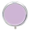 Fashion Medicine Pill Case, Round 3 Compartment Pill Box, Cute Travel Pill Case, Decorative Portable Organizer for Pocket Light Purple view 1