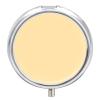 Fashion Medicine Pill Case, Round 3 Compartment Pill Box, Cute Travel Pill Case, Decorative Portable Organizer for Pocket Yellow view 1
