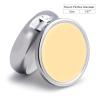 Fashion Medicine Pill Case, Round 3 Compartment Pill Box, Cute Travel Pill Case, Decorative Portable Organizer for Pocket Yellow view 2