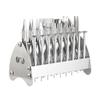 19-Piece Stainless Steel Glasses Repair Set - Optical Pliers Tool Kit with Screwdrivers and Non-Slip Grip view 1