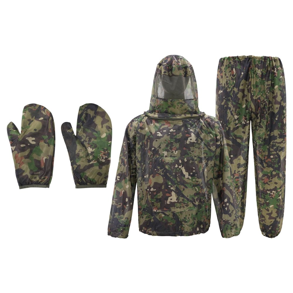 Tongcamo Mosquito Net Suit Camo Hunting Mesh Suit Bug Net Clothing with Hood for Outdoor Protection No-See-Ums Garden Camping