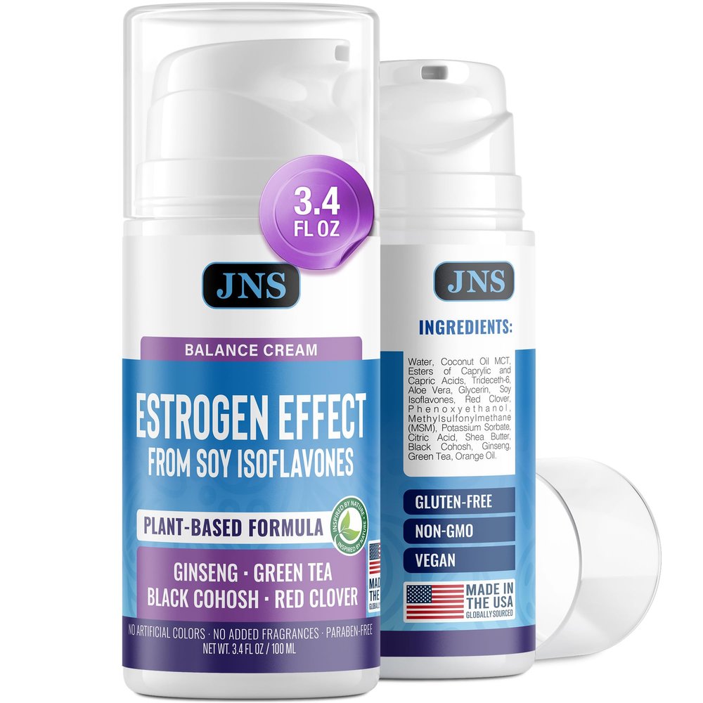 Joellyne Naturals Phytoestrogen Cream with Soy Isoflavones and Herbal Extracts, 3.4 oz