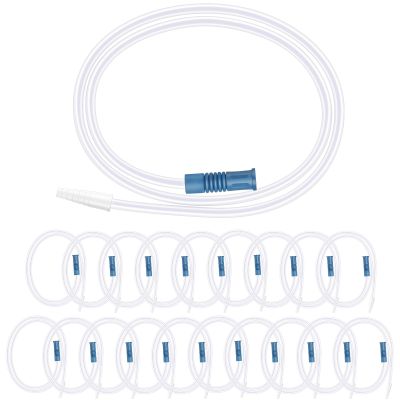 YOOGUSTO 20 Pack Urine Bag Extension Tubing 39.4" Flexible and Kink-Resistant Urinary Collection Tube Blue