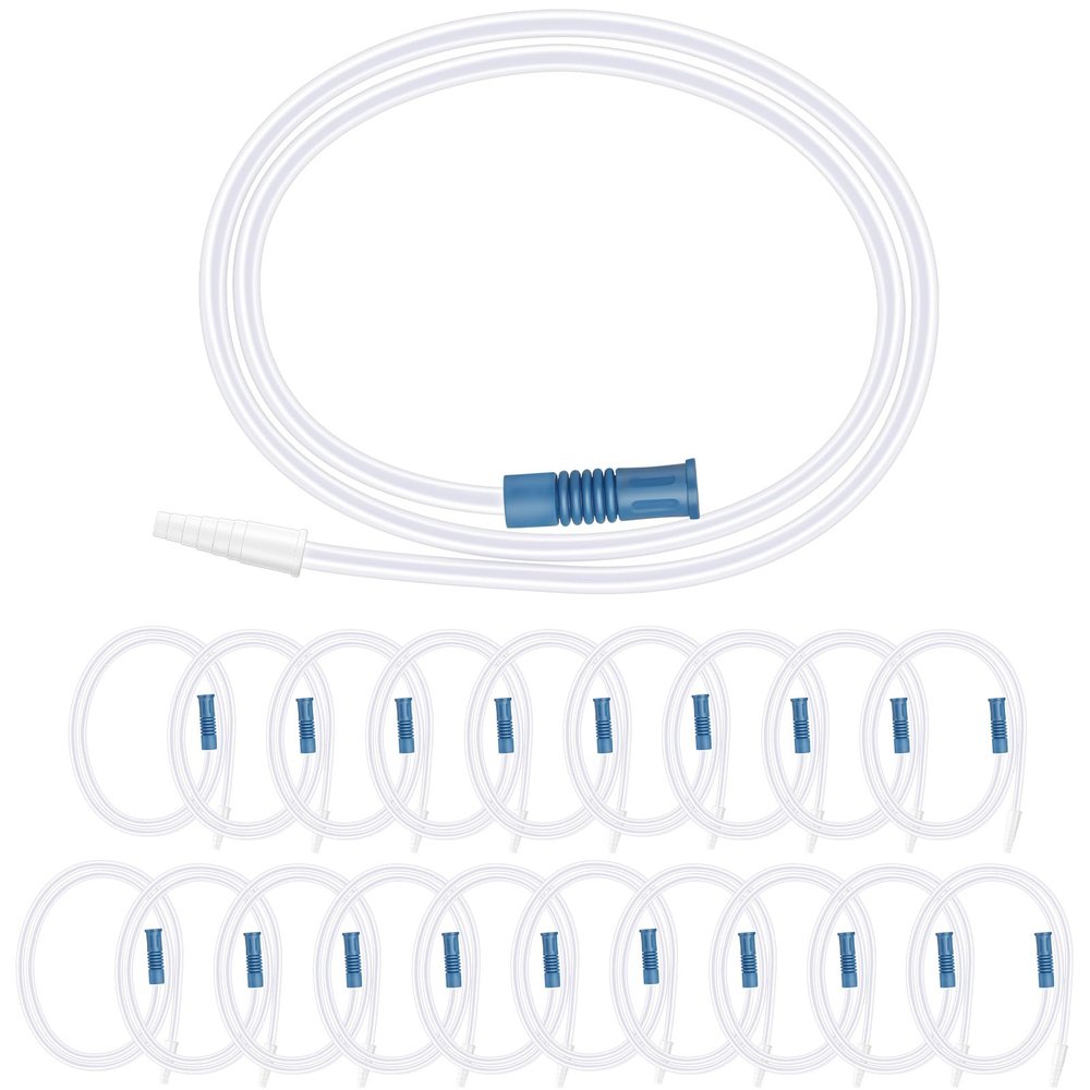 YOOGUSTO 20 Pack Urine Bag Extension Tubing 39.4" Flexible and Kink-Resistant Urinary Collection Tube Blue