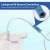 YOOGUSTO 20 Pack Urine Bag Extension Tubing 39.4" Flexible and Kink-Resistant Urinary Collection Tube Blue view 4